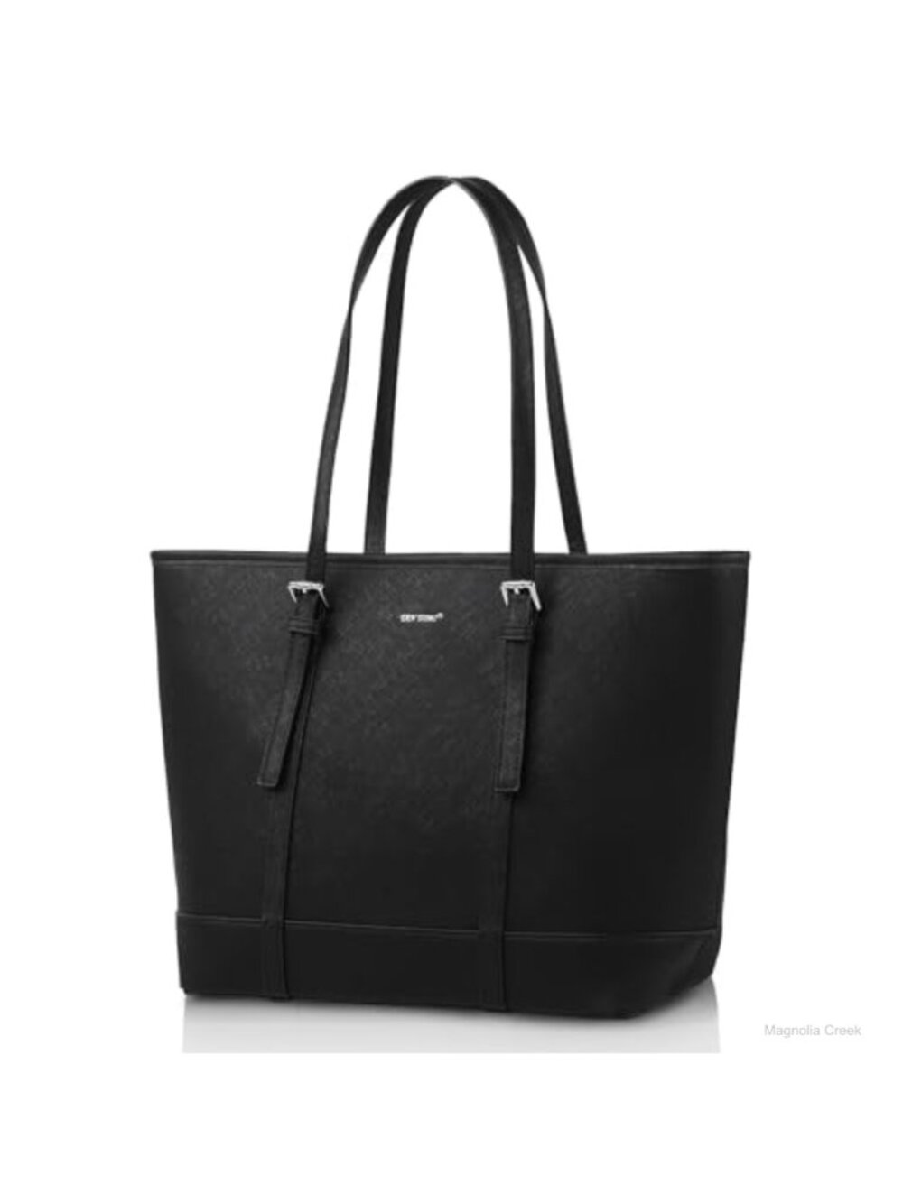 Vegan Leather Tote Bag Large Top Handle Satchel Purse with Compartments